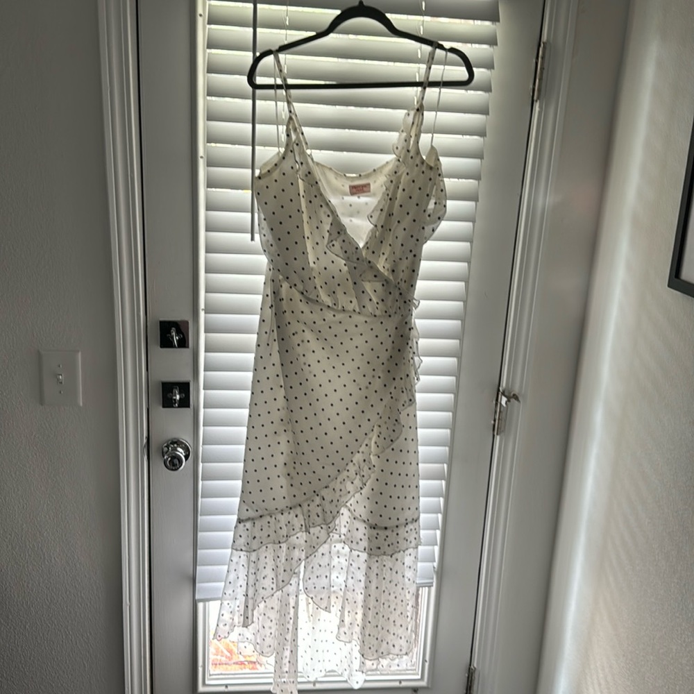 Beautiful tie polkadot dress
